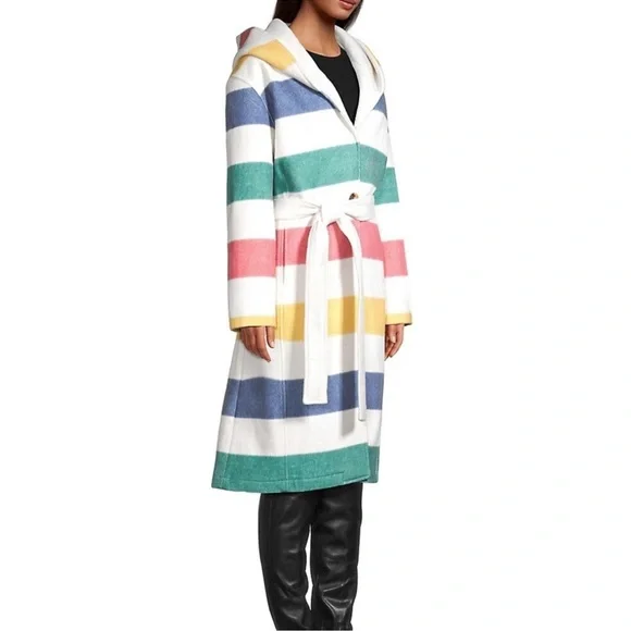 HBC Stripes Hudson’s Bay Company Blanket Coat - Picture 8 of 16